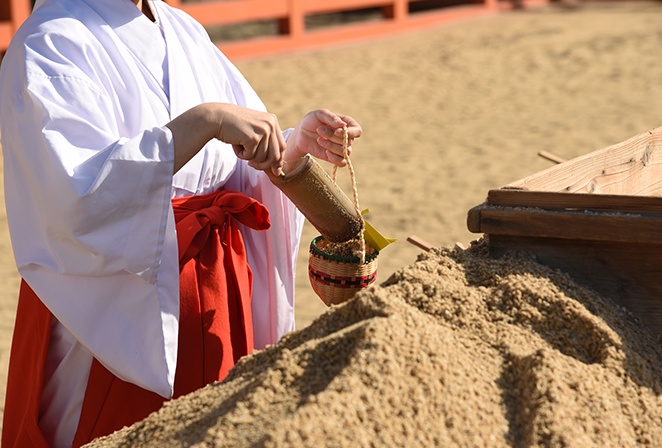 お潮井浜の真砂